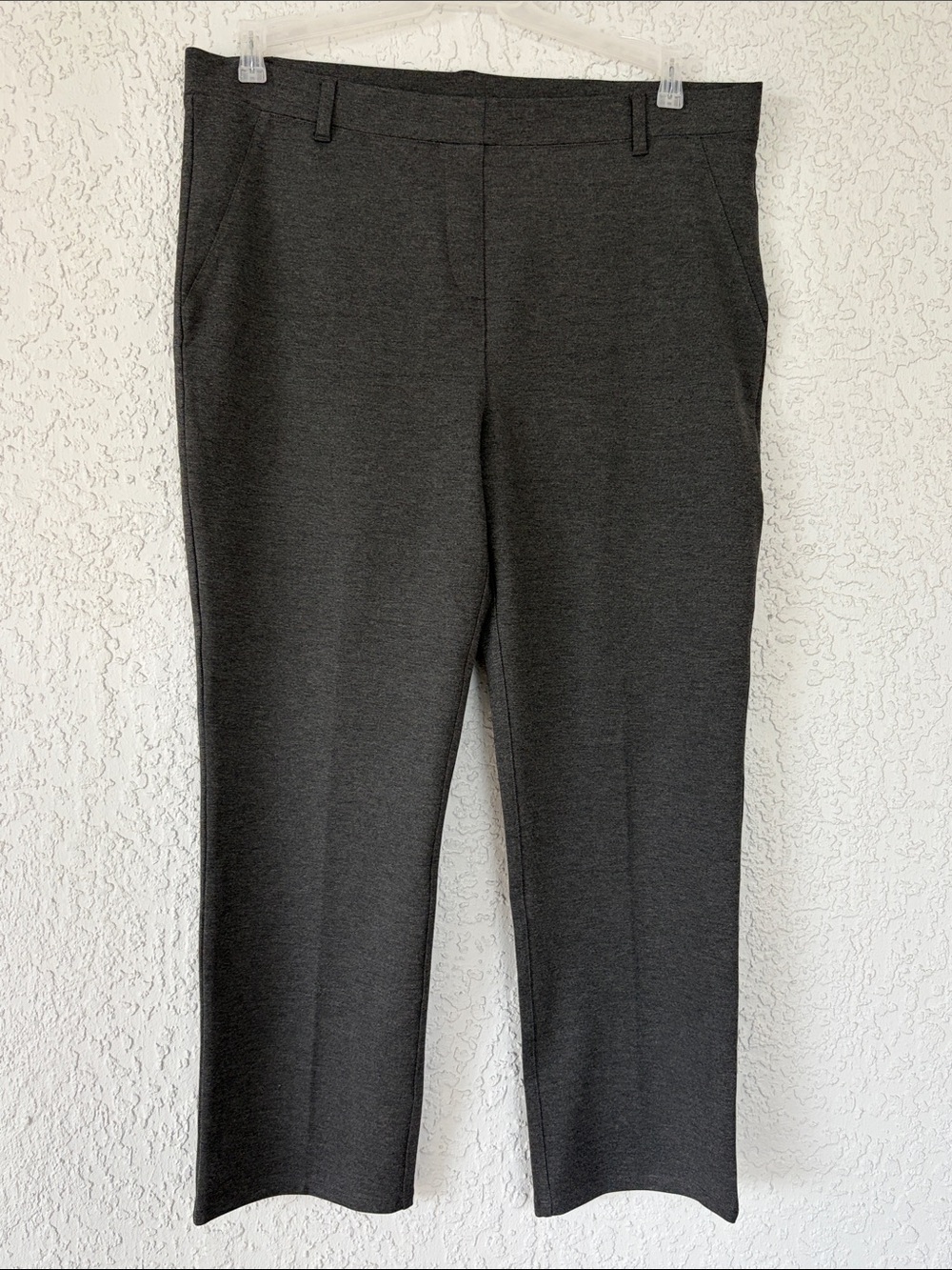 Quince Heather Charcoal Knit  pull on Pants size XL
